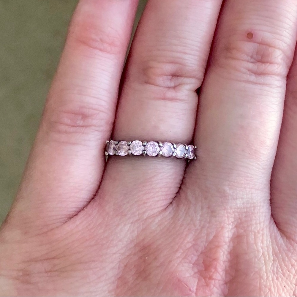 Pink Sterling Silver 925 Ring Sz 6